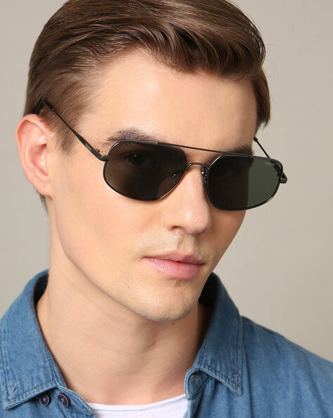 Men UV-Protected Rectangular Sunglasses- X15039