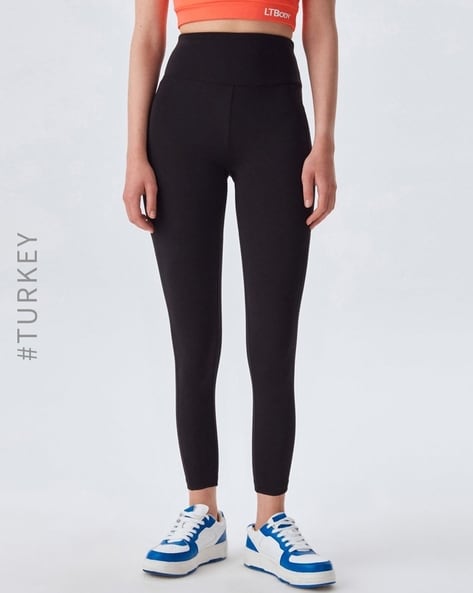 High-Rise Leggings with Insert Pockets