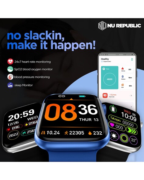 PFB21- Pebble Impulse Pro BT Calling Smart Watch - Blue / Black at best  price in Sahibabad
