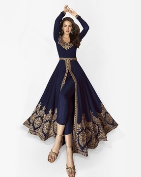 Anarkali churidar material best sale