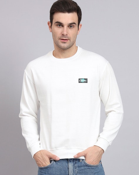 Buy White Sweatshirt & Hoodies for Men by OBAAN Online | Ajio.com