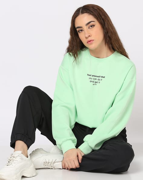 Crew-Neck Top with Drawstring Hem