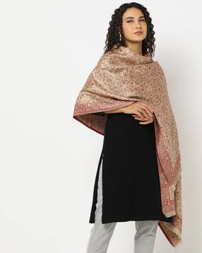 avaasa mix n' match Floral Woven Acrylic Stole-picture-36