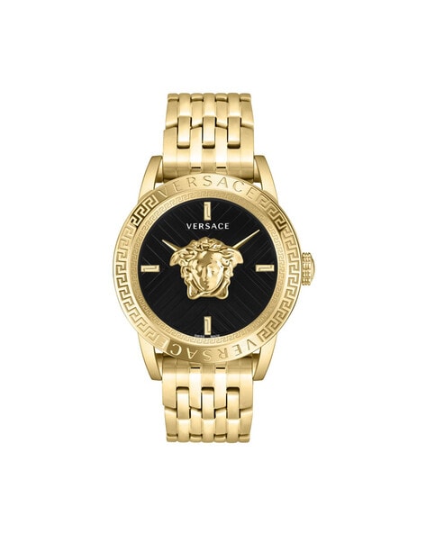 VESN00922 Gold Plated Round Shape Watch