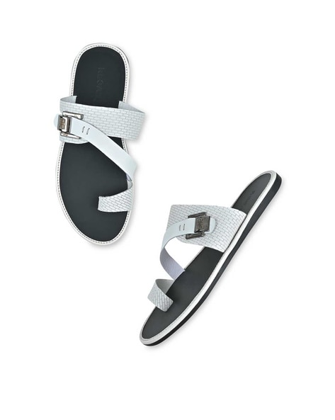 Shop Black and White Sandals With Heel Online in India - Mykono