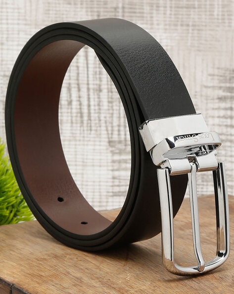 Buy LOUIS STITCH Men Black Leather Formal Belt - Belts for Men