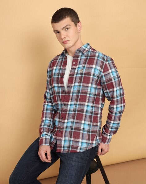 Wrangler Checked Shirt with Patch Pocket