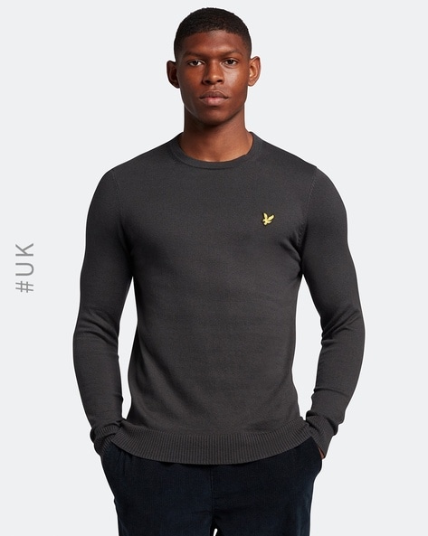 Buy Gun Metal Sweaters Cardigans for Men by Lyle Scott Online Ajio