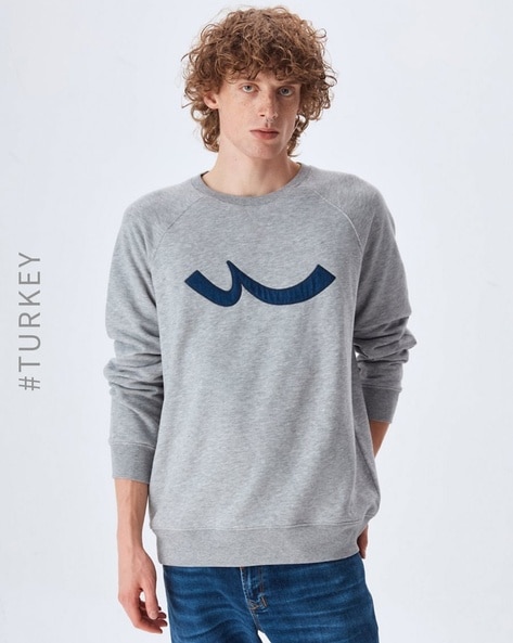 Logo Print Crew Neck Sweatshirt