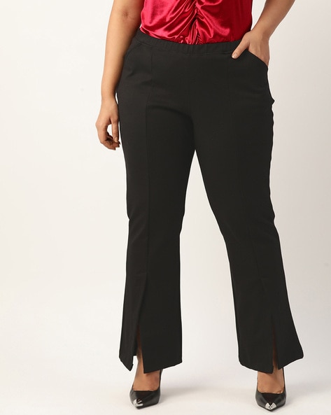 Buy Black Trousers & Pants for Women by Therebelinme Online