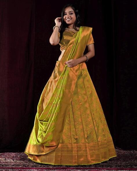 Embellished Yellow Lehenga - Buy Embellished Yellow Lehenga online in India