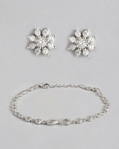 Buy Silver Jewellery Sets for Women by Zavya Online