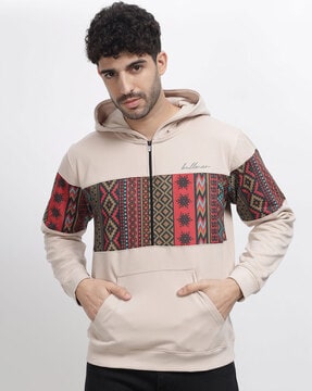 Geo deals print hoodie