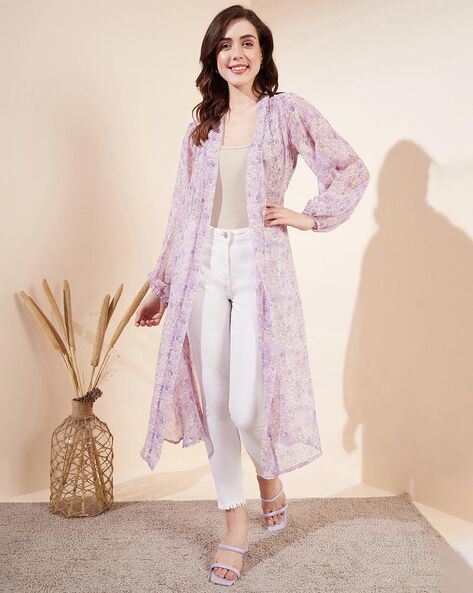 Buy Lavender Shrugs Jackets for Women by Magre Online Ajio