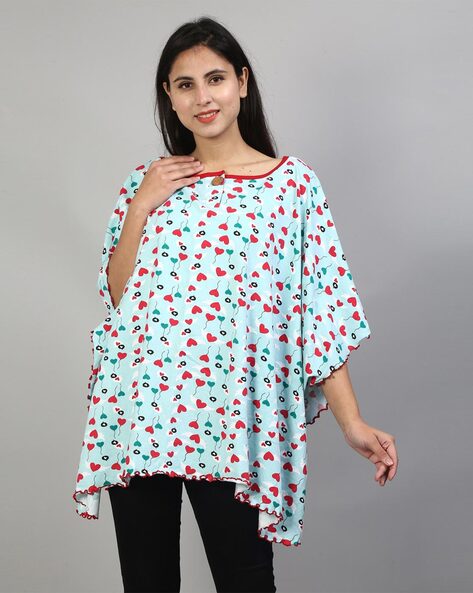 Printed Poncho with Taping Price in India