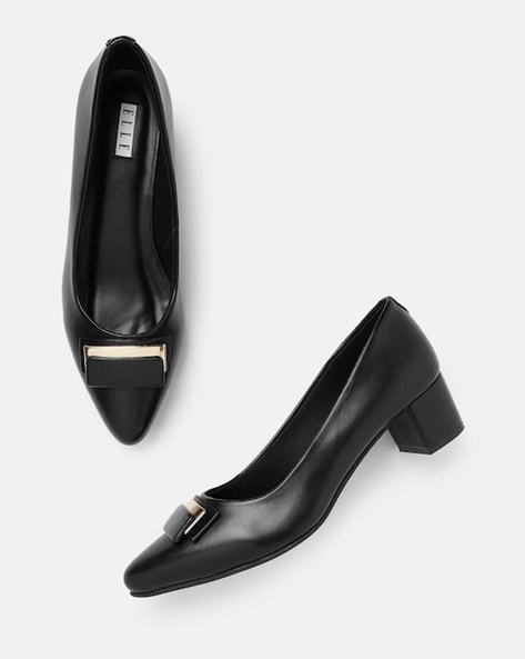 Buy Black Heeled Shoes for Women by ELLE Online | Ajio.com-thanhphatduhoc.com.vn