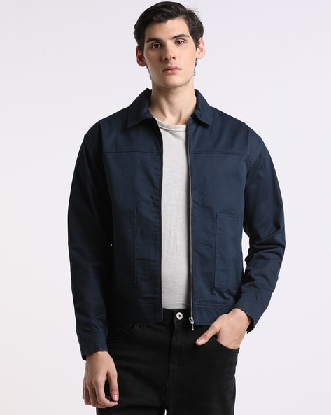 Buy Navy Blue Jackets & Coats for Men by ALTHEORY Online | Ajio.com