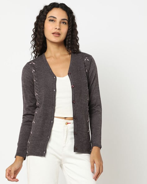 Knitted Button-Down Cardigan