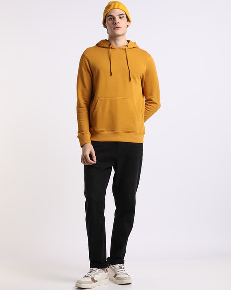 Mustard yellow 2024 hoodie mens