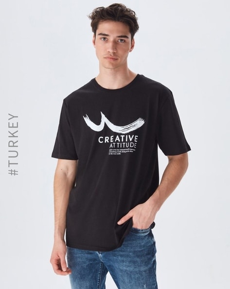 Buy Black Tshirts for Men by LTB Online Ajio