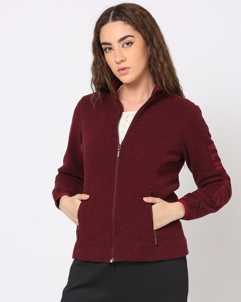 Zip Front Relaxed Fit Jacket