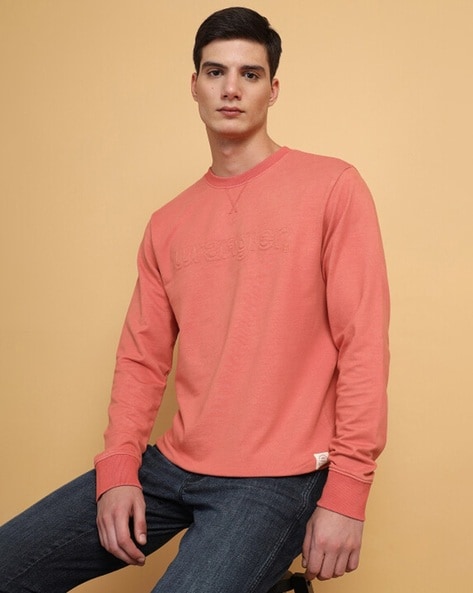 Buy Peach Sweatshirt Hoodies for Men by WRANGLER Online Ajio