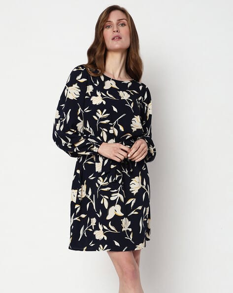 Floral Print Shift Dress