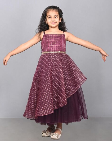 Discover 127+ purple frocks for kids latest