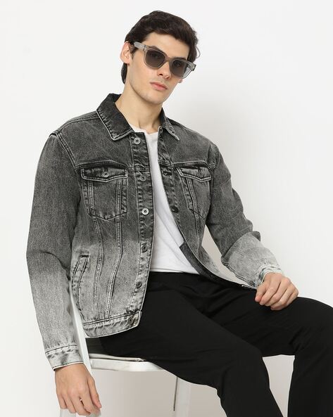 Denim Black Mens Jacket at Rs 399/piece in Thane | ID: 26459214673