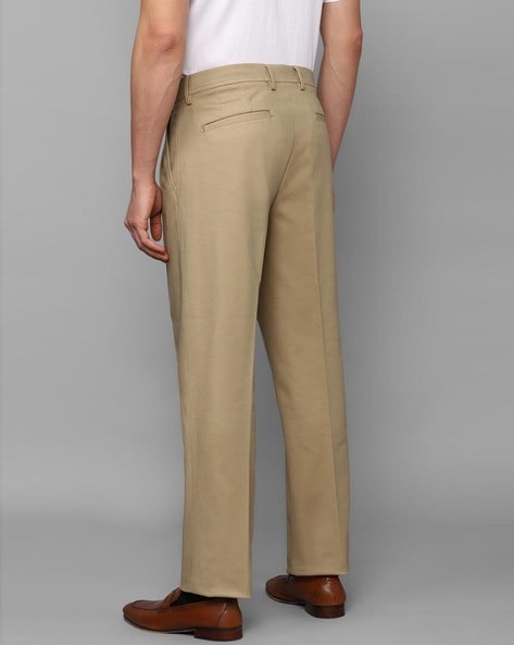 Louis Philippe Formal Trousers, Men Khaki Classic Fit Solid Pleated Formal  Trousers for Trousers & Chinos at Louisphilippe.a