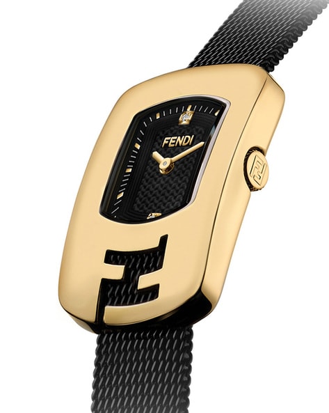 Black fendi watch hot sale