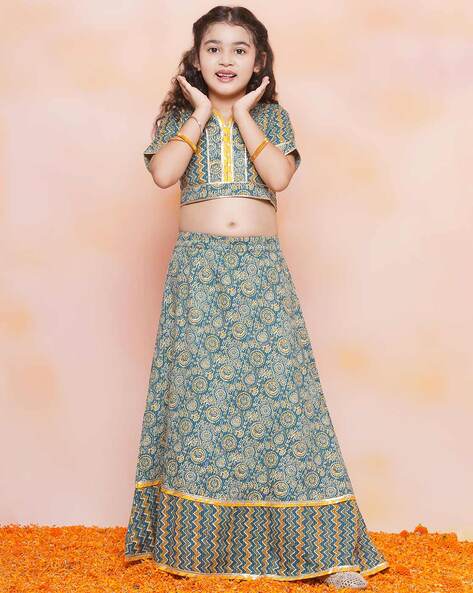 Ajio crop hotsell top lehenga