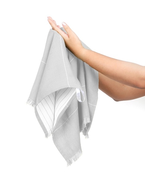 Buy Aluvera Double Cloth Face Towel-Frosted Grey for Women Online