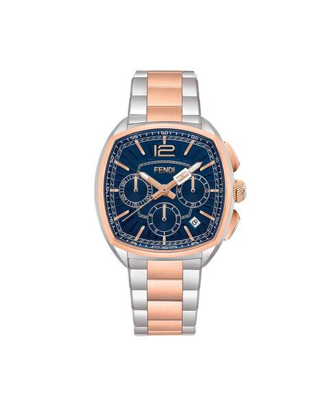 FENDI TIMEPIECES ユニークデザイン時計 Buy Fendi Timepieces Chronograph Watch with Chain Strap | Blue