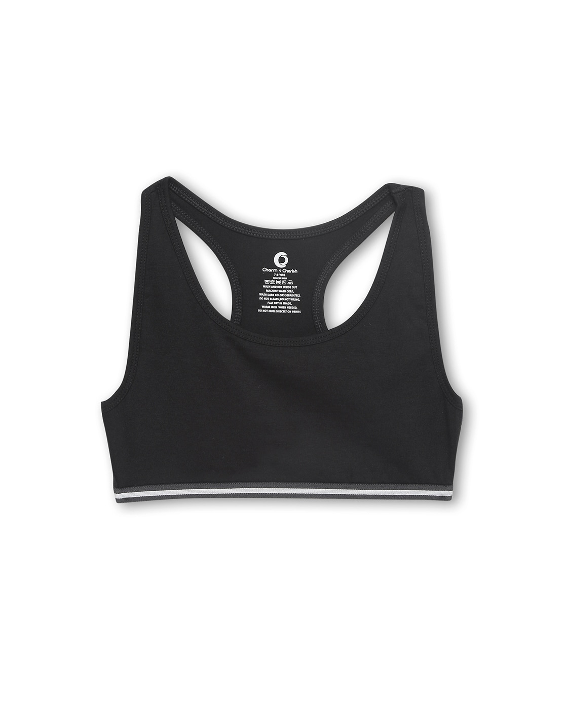 Buy CHARM N CHERISH Non Padded Sports Bra for Girls, Cotton Bras-Slip On  Teenage Bras-Combo Pack-Solid Printed, Pack of 2 Online at Best Prices in  India - JioMart.