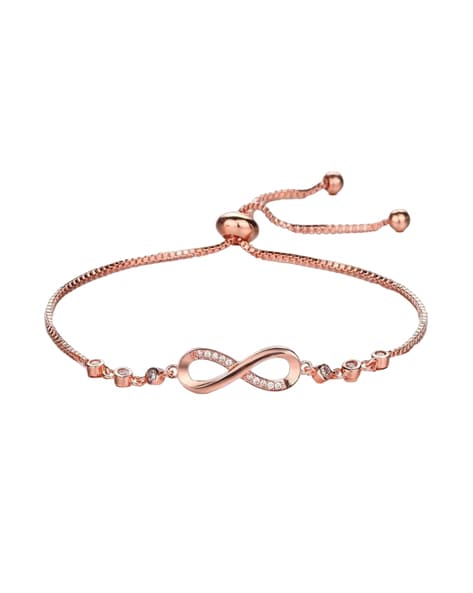 Rose gold deals infinity bracelets