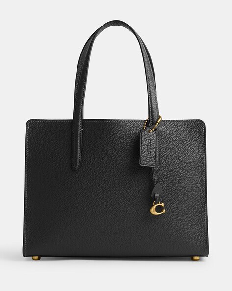 Charlie large saffiano discount leather tote bag