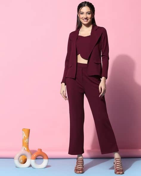SIDYAL Lapel-Neck Co-Ord Set with Blazer