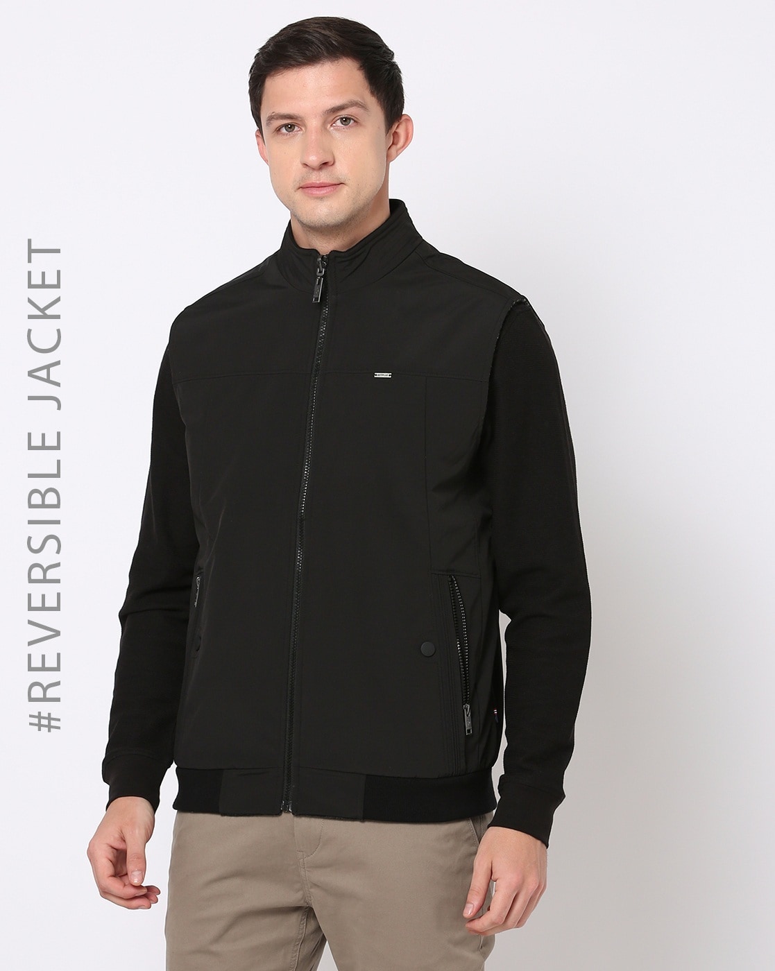 NETPLAY Checked Tailor Fit Bomber Jacket With Zipper Pockets|BDF Shopping