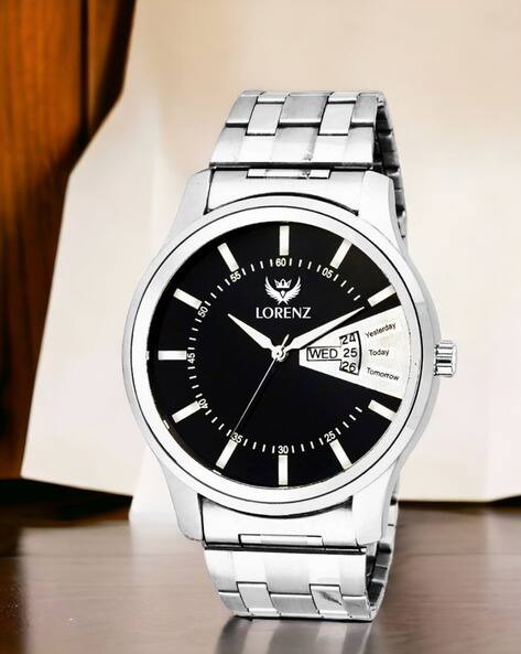 LORENZ MK-104A  Analogue Wrist Watch with Stainless Steel Strap