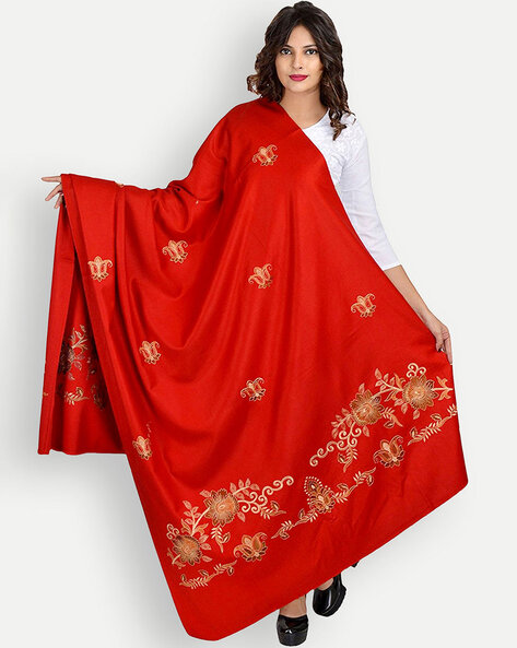 Shawl with Embroidered Motifs Price in India