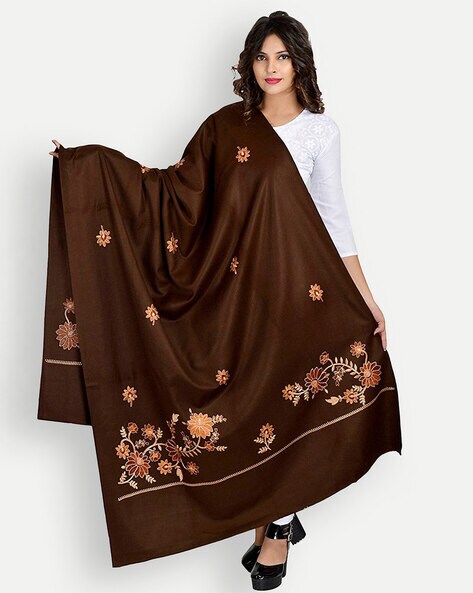 Shawl with Embroidered Motifs Price in India