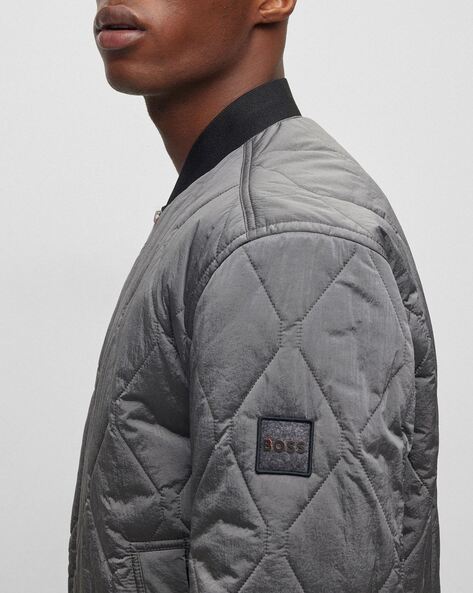 Men's Fashion Silver Bomber Jacket - Just American Jackets