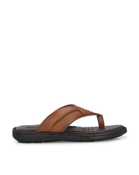 Perforated Slip On Thong Strap Flip Flops