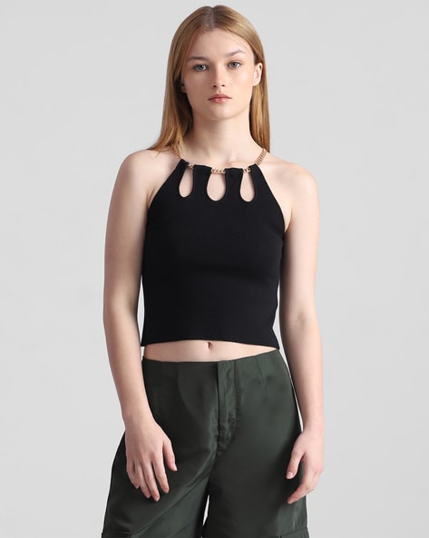 Buy Black Tops for Women by ONLY Online