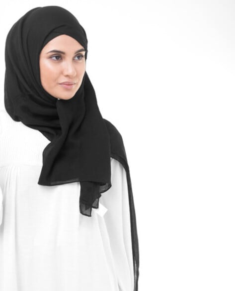 Hijab Scarf with Interlocked Hem Price in India