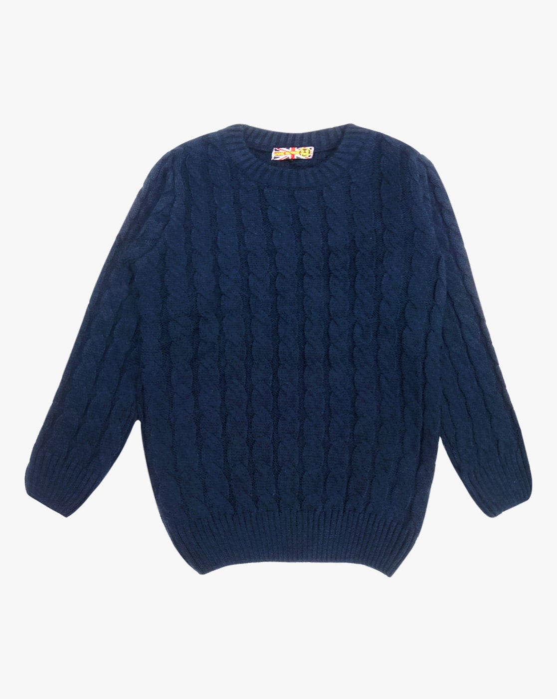 Dark blue knit on sale sweater