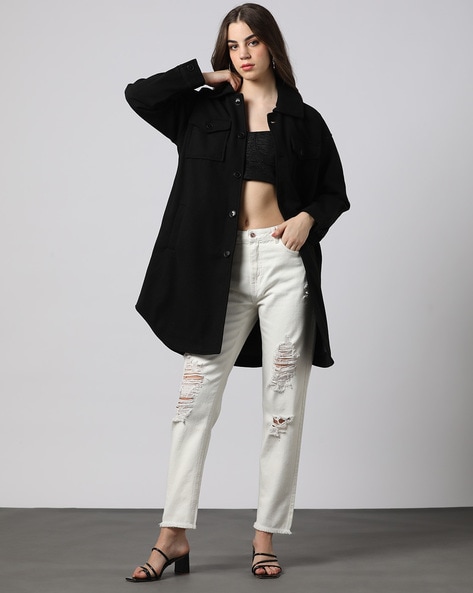 Belted Longline Puffer Jacket | boohoo