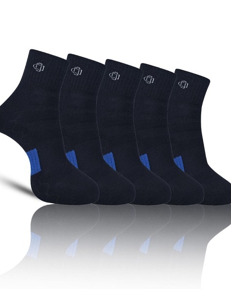 5-pack Sports Socks - Black - Men