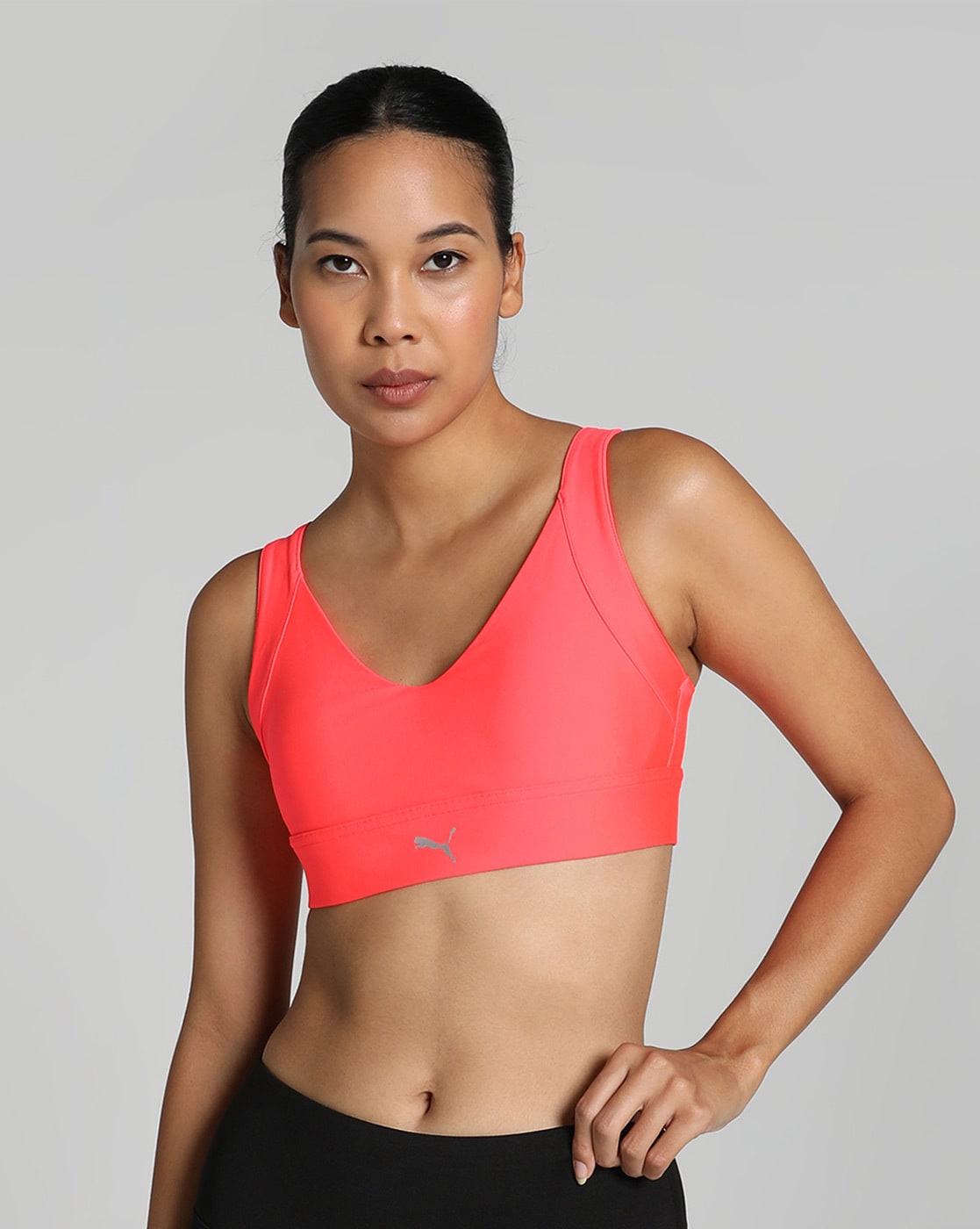 Puma High Impact Ultraform Running Bra, Fire Orchid - Activewear